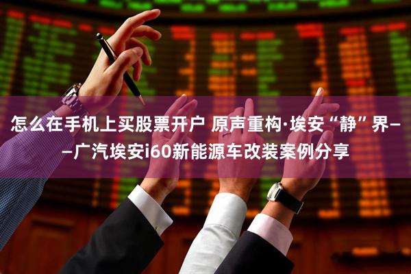 怎么在手机上买股票开户 原声重构·埃安“静”界——广汽埃安i60新能源车改装案例分享